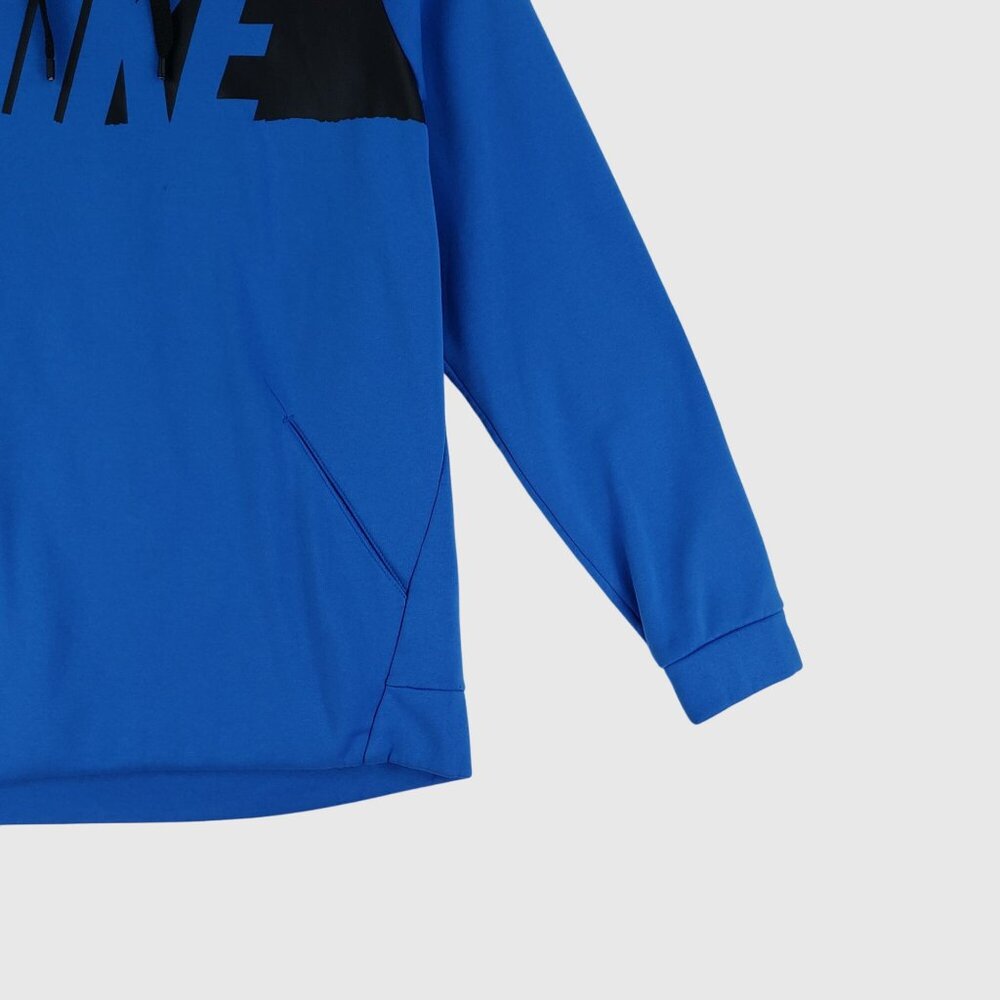 Nike Men's Pullover Blue Hoodie Size S Therma Fit - Picture 3 of 8